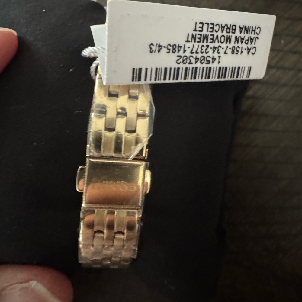 Coach Gold Tone Watch with Black Dial - Picture 2 of 2